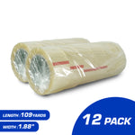 Load image into Gallery viewer, Clear Packing Tape 12 Rolls, Packaging Tape for Shipping, Moving, Office, 1.88" X 109 yds, Total 1200m (12 Pack)
