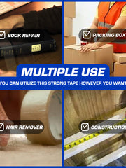 Load image into Gallery viewer, Clear Packing Tape 12 Rolls, Packaging Tape for Shipping, Moving, Office, 1.88&quot; X 109 yds, Total 1200m (12 Pack)
